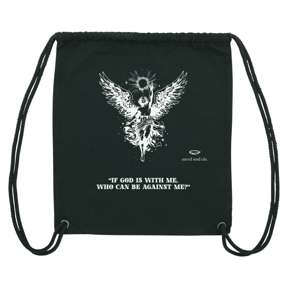 gym bag christian christliche sporttasche erzengel michael mit psalm if god is with me who can be against me