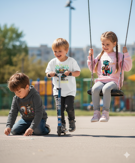 Jesus protects/ Premium Organic Shirt Kids/Christian themes