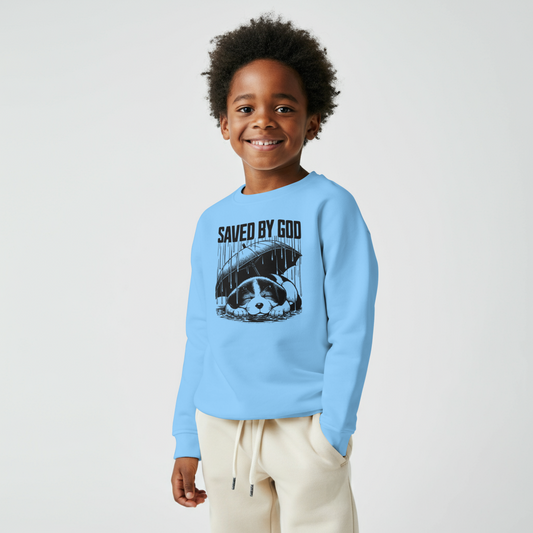 Saved by God/ Sweatshirt Kids/ Christian Theme
