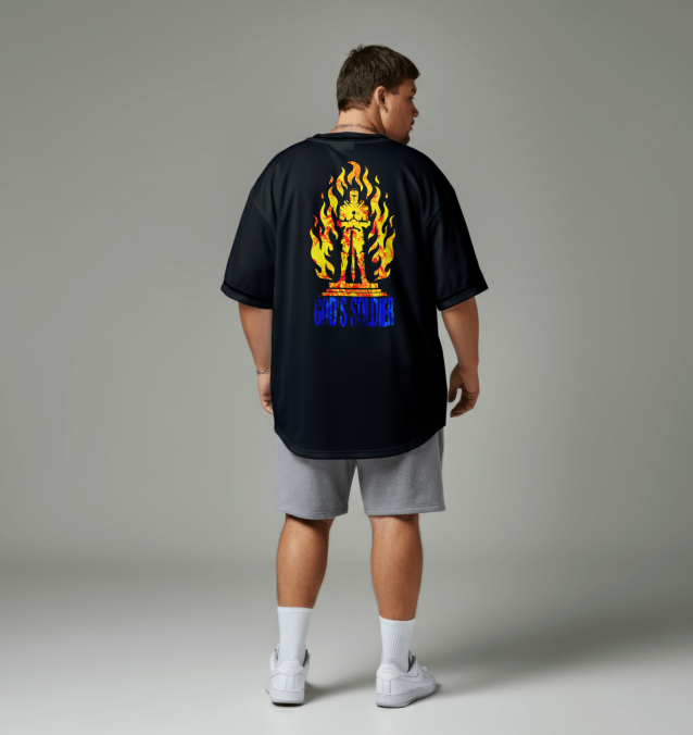 God's Soldier/ Oversized Shirt/ Christian Theme