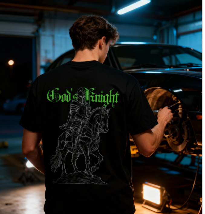 Gods Knight/ Oversized Shirt / Christian Theme