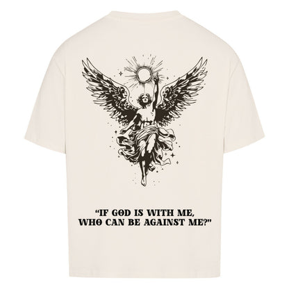 michael  oversized t shirt premium t shirt t shirt christliches jesus religiöses t shirt christian streetwear with Psalm 
 john 14:8 if god is all you have you have all you need  bedrucktes t shirt print  natural raw  beige  nudetone with psalm if god is with me who can be against me washed black grey