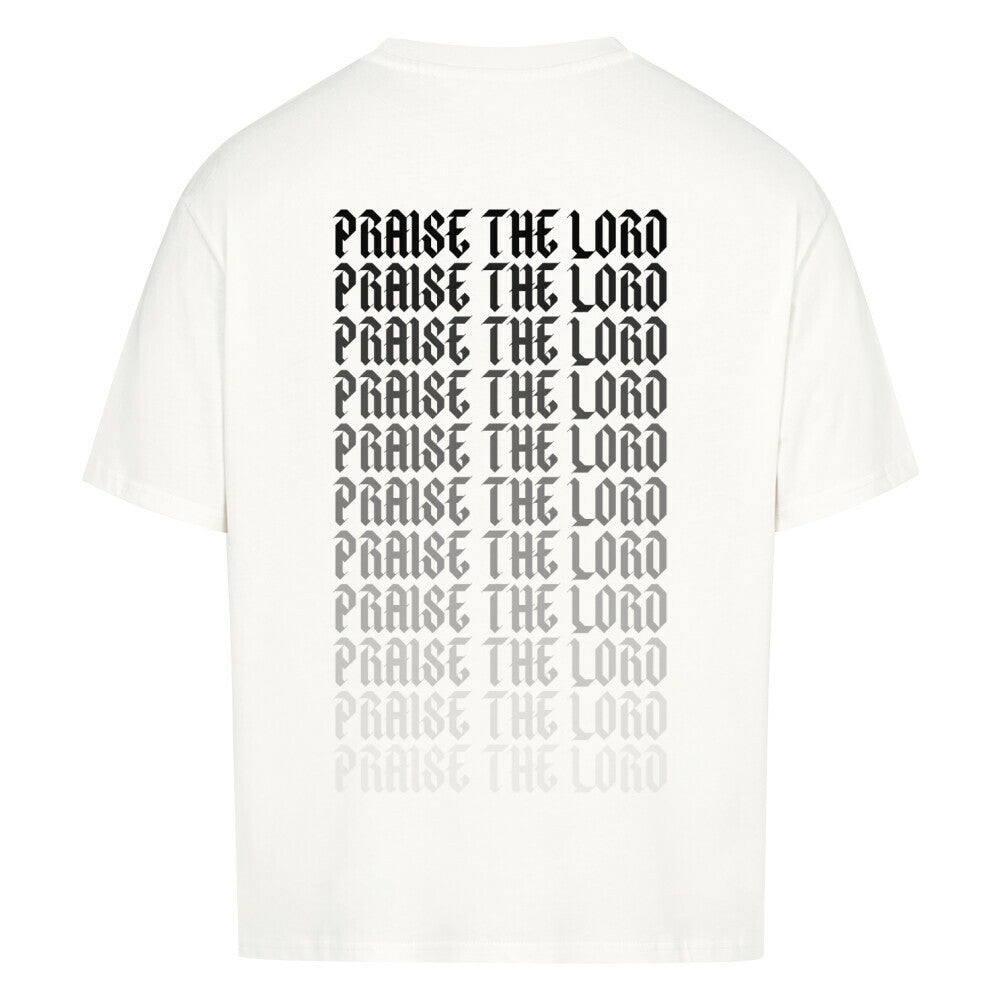 praise the lord oversized t shirt premium t shirt t shirt christliches jesus religiöses t shirt christian streetwear with Psalm bedrucktes t shirt print  natural raw  beige  nudetone with psalm  washed black grey white natural raw