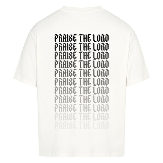 praise the lord oversized t shirt premium t shirt t shirt christliches jesus religiöses t shirt christian streetwear with Psalm bedrucktes t shirt print  natural raw  beige  nudetone with psalm  washed black grey white natural raw