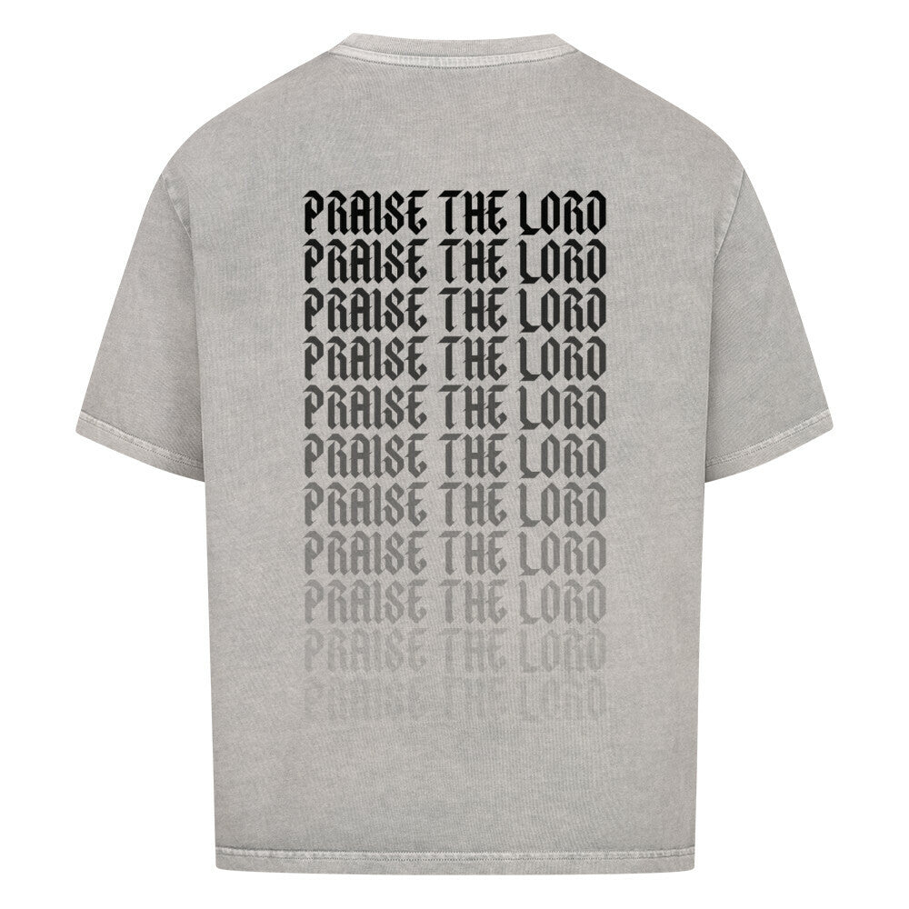 praise the lord oversized t shirt premium t shirt t shirt christliches jesus religiöses t shirt christian streetwear with Psalm bedrucktes t shirt print  natural raw  beige  nudetone with psalm  washed black grey white natural raw babyblue babyblau himmelblau washed grey 